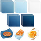 Havawish 400 Pack Wax Paper Sheets, 12x12 Inch, Greaseproof Deli Paper, Waterproof Food Basket Liners, Blue Series