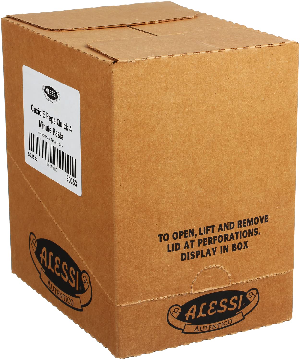 Alessi 4 Minute Pasta, One Dish Quick Meals, Stovetop Or Microwave, Dinner Or Side Ready In Minutes (Cheese & Black Pepper, 6.35 Ounce (Pack Of 6))