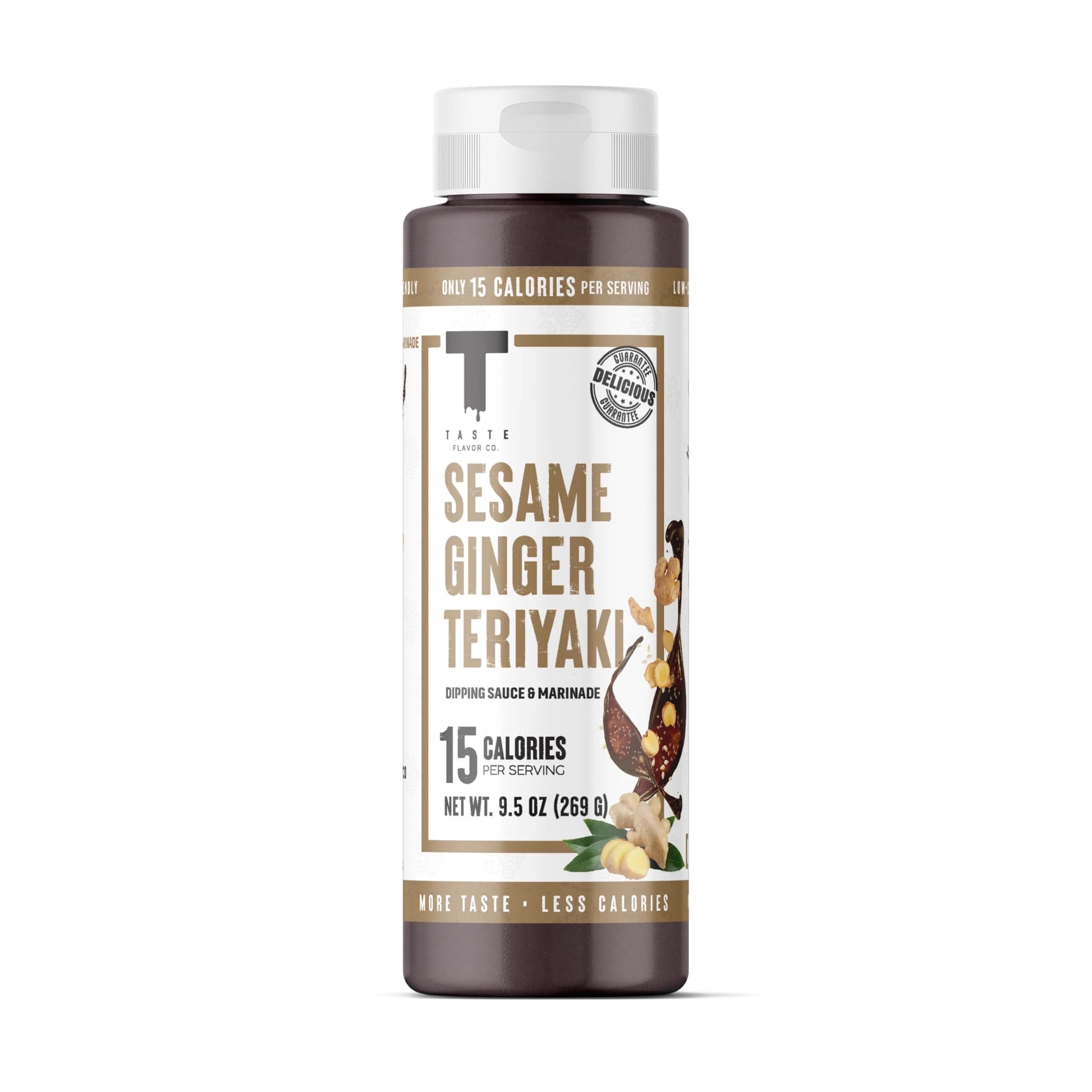 Taste Flavor Co. Wing Sauce and Marinade, Great Tasting, Keto Friendly, Low-Calorie Sauce (Sesame Ginger Teriyaki)