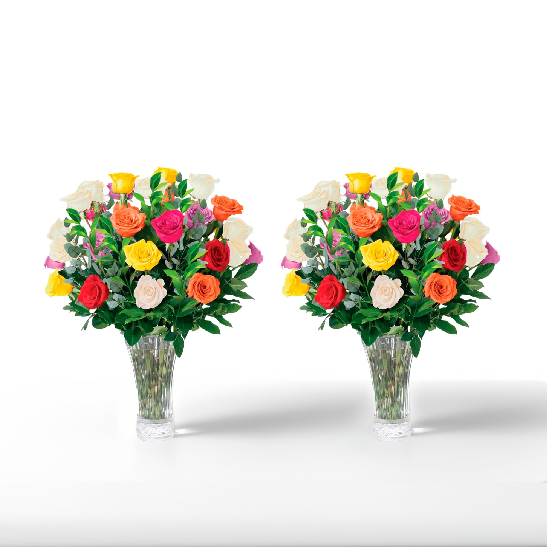 Aquarossa Farms - 48 Assorted Roses Bouquet, Fresh Flowers for Delivery, Flowers Fresh Bouquet, Gift Idea for Graduation, Birthd