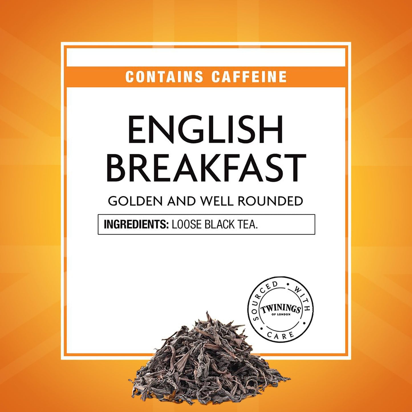 Twinings English Breakfast Loose Tea, Robust Black Tea Leaves, 7.05 Ounce Tins (Pack of 6)