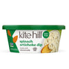 Kite Hill Spinach Artichoke Almond Milk Dip, 8 Ounces, Dairy Free, Gluten Free, Non-GMO, Vegan
