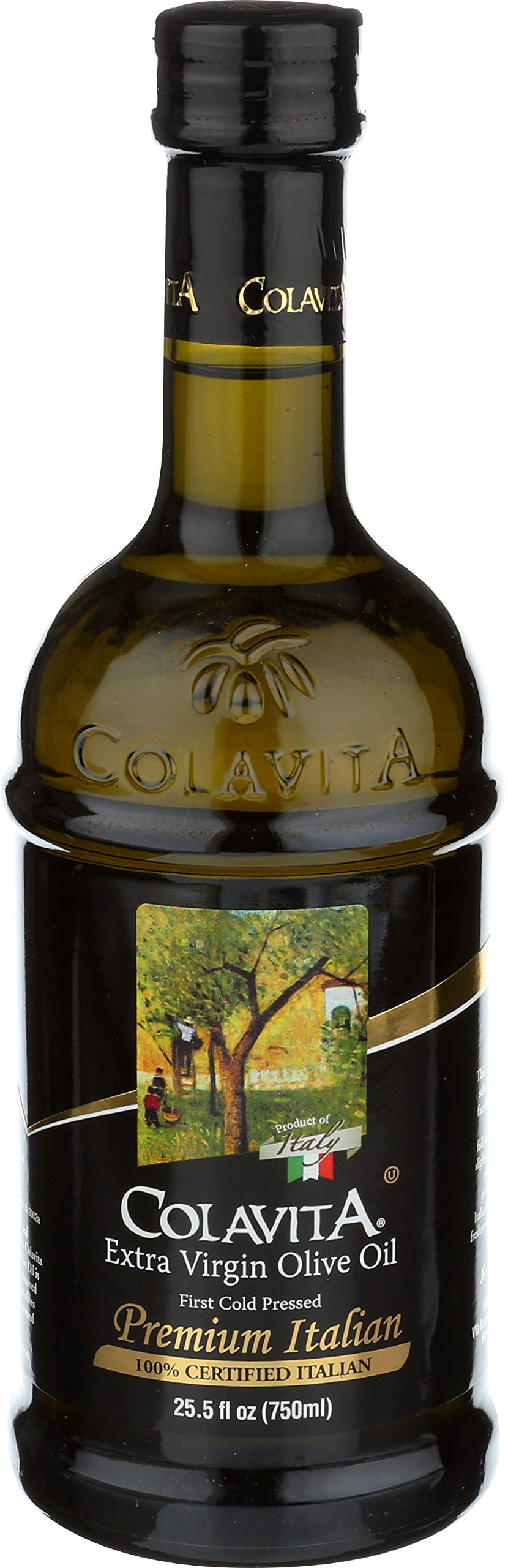 Colavita enhanced Italian Extra Virgin Olive Oil  25.5 fl. oz.  Glass Bottle