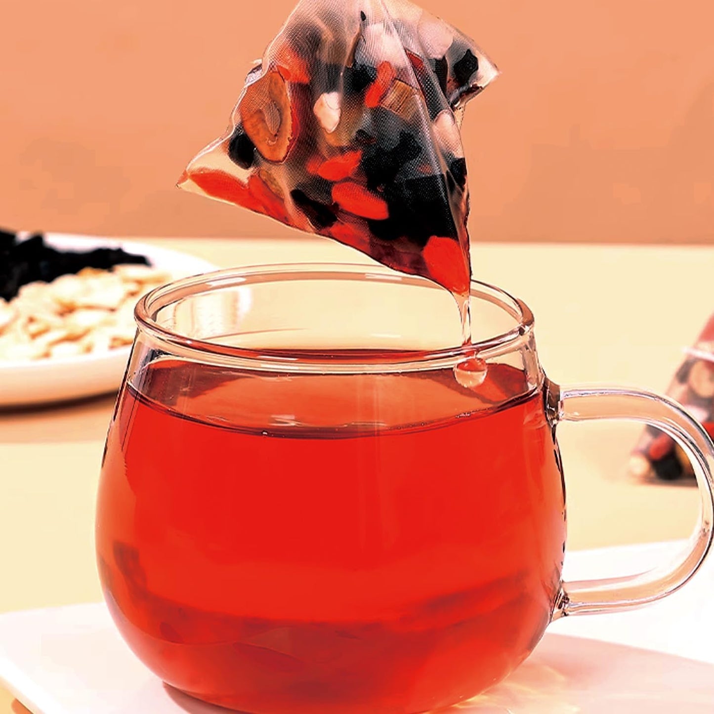 Ginseng Five Treasures Tea Kidney Tea - Kidney Cleanse Ginseng Six Treasures Teas  6 Precious Ingredients Red Date Wolfberry Mulberry Natural Organic Detox Teabag for Women & Men (2 Bag(40 Teabag))