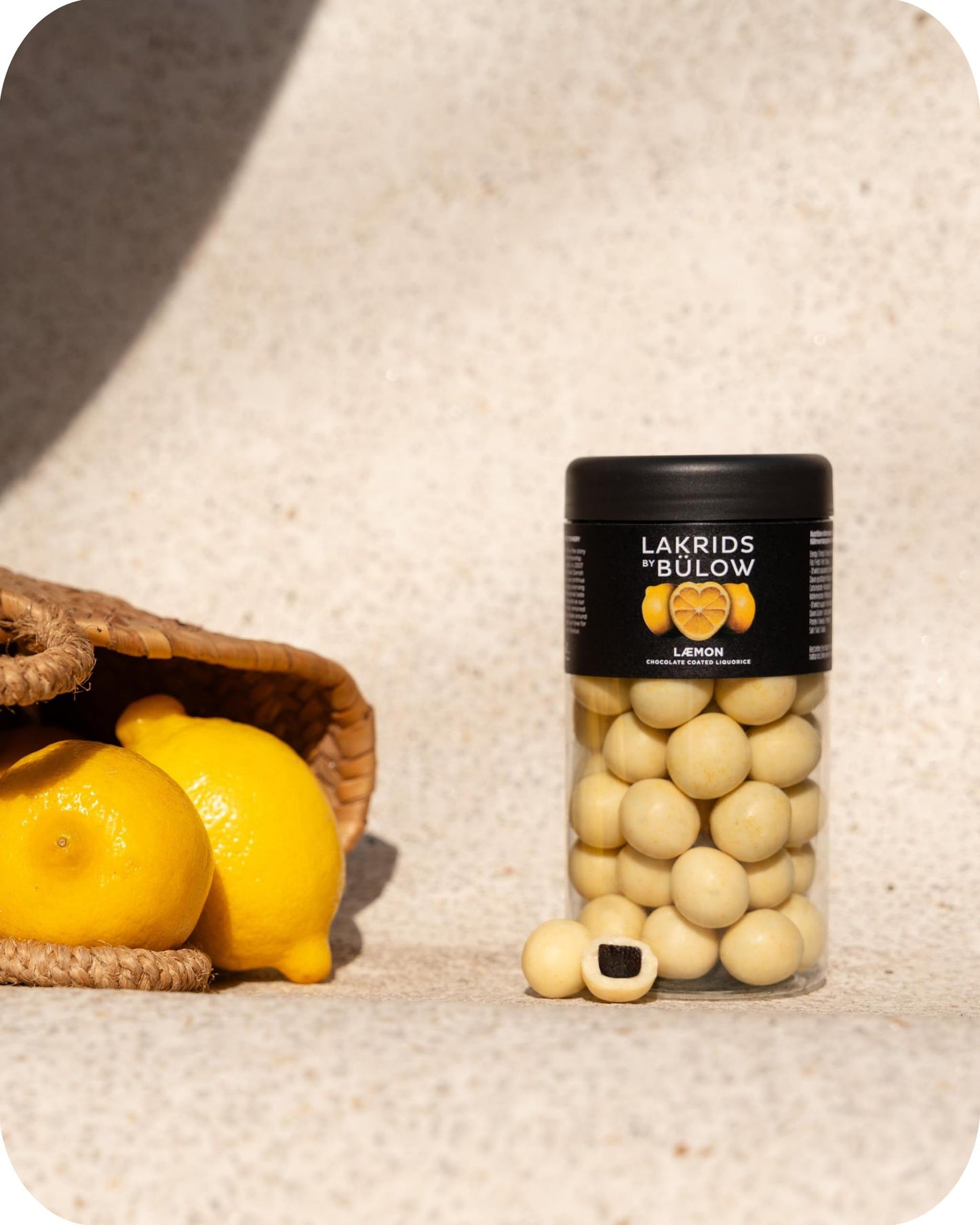 LAKRIDS BY BÜLOW Chocolate Covered Gourmet Licorice, Lemon, 10.4 oz, Soft Licorice with White Chocolate and Vanilla