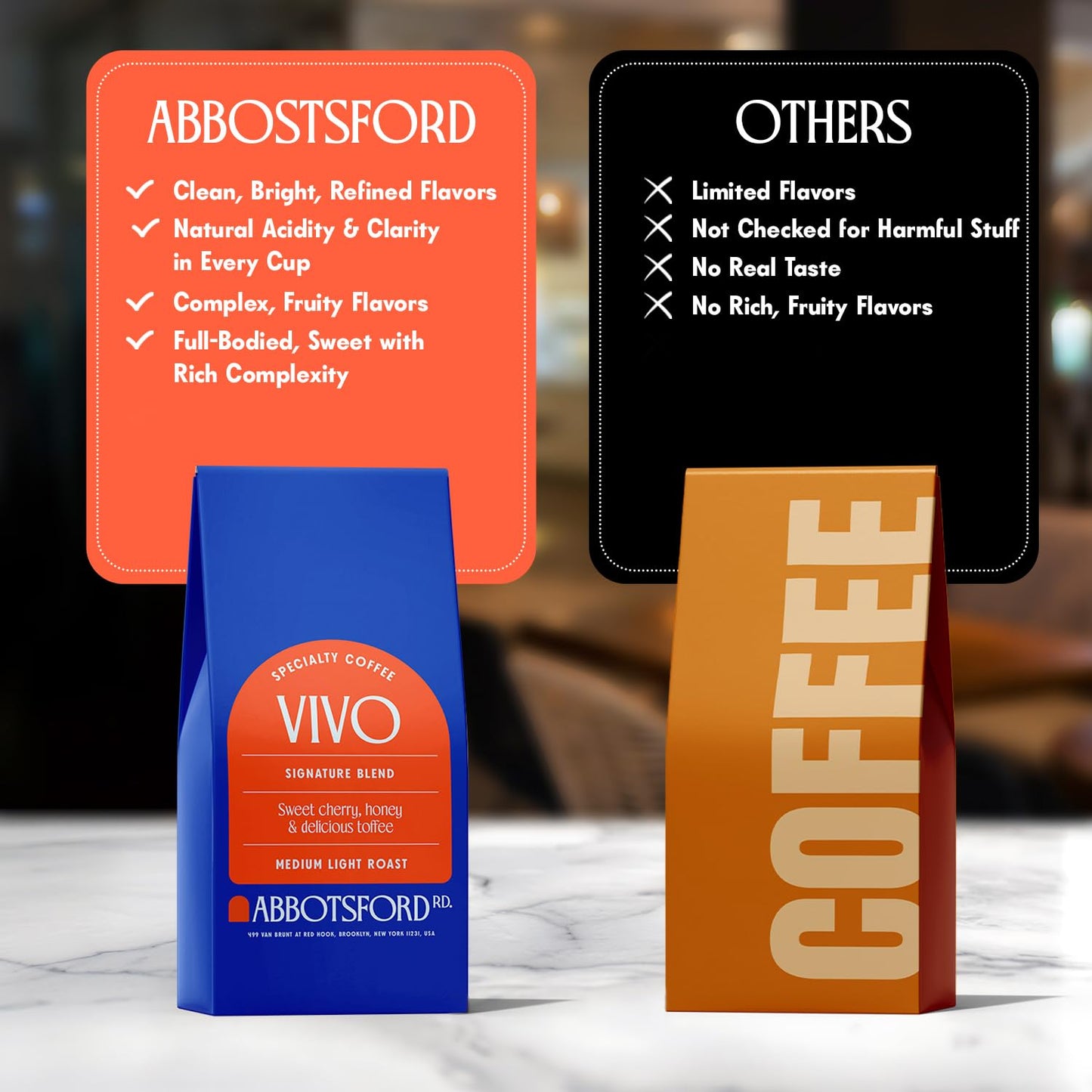 Vivo Arabica Whole Coffee Beans, Specialty Coffee, Signature Blend Medium Light Roast Whole Bean With Sweet Cherry, Honey, And D