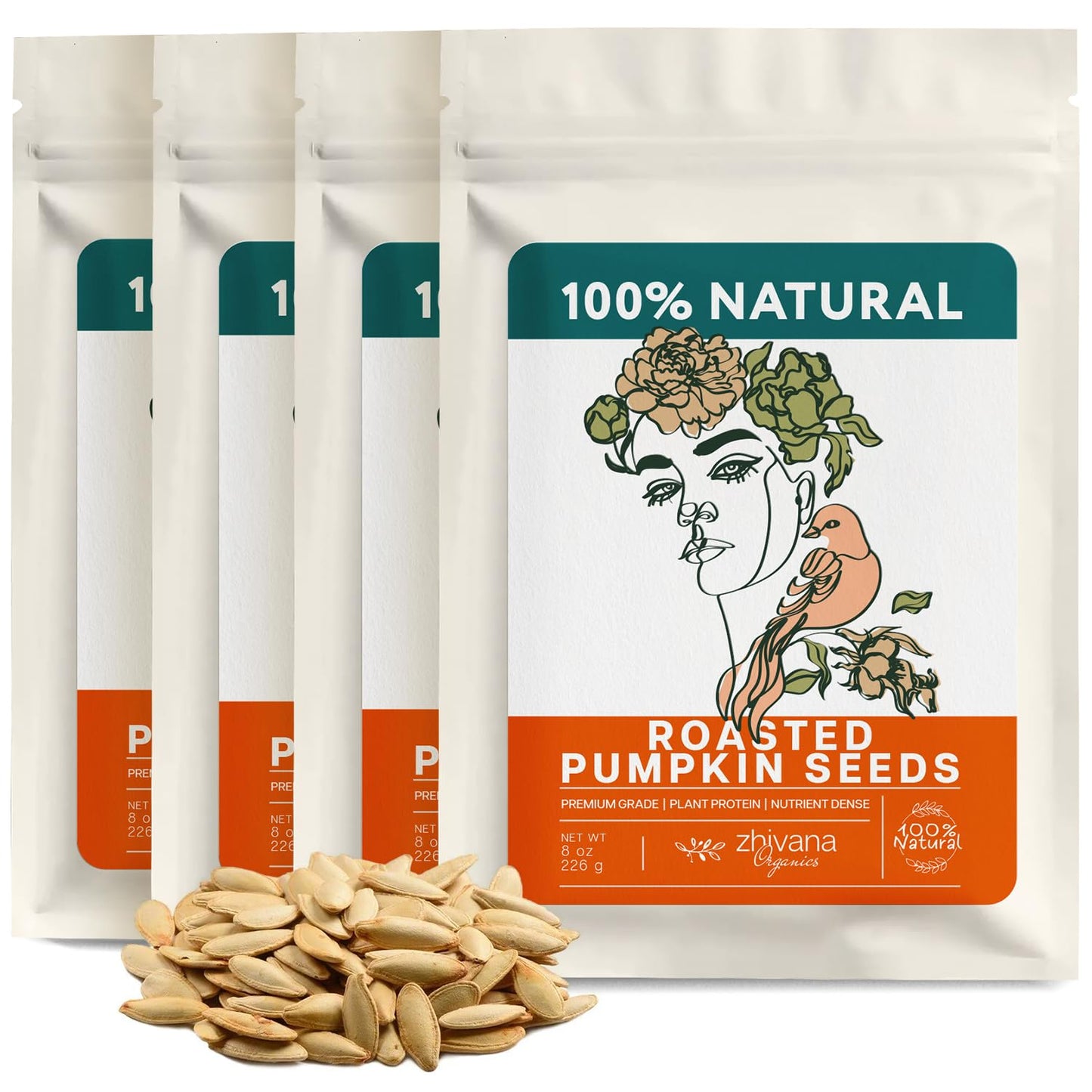 Roasted Pumpkin Seeds (2 LB)- Crunchy, Nutritious Snack - Rich in Protein, Magnesium, and Antioxidants - Healthy, Gluten-Free, a