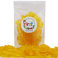 Firstchoicecandy Sweet & Sour Gummy Worms, Multi Flavors And Solid Colors (2 Pound, Yellow Pineapple)
