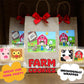 Farm Animal Cookies 24 Pack Party Favors Decorated Bulk | Individually Wrapped Sugar Cookies | Barn Yard Baby Shower Birthday Pa