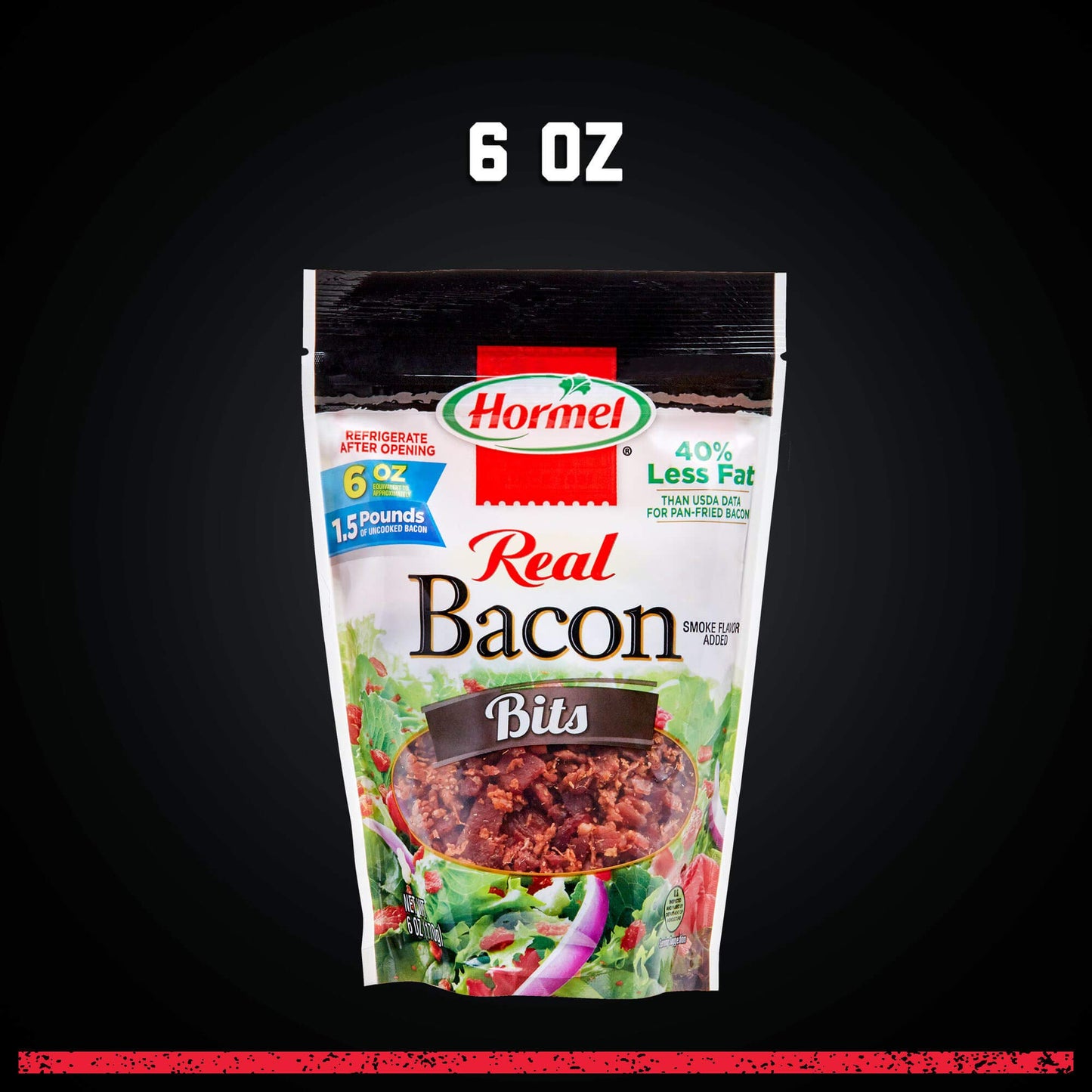 Hormel Real Bacon Bits Pouch  6 Ounce (Pack of 6)