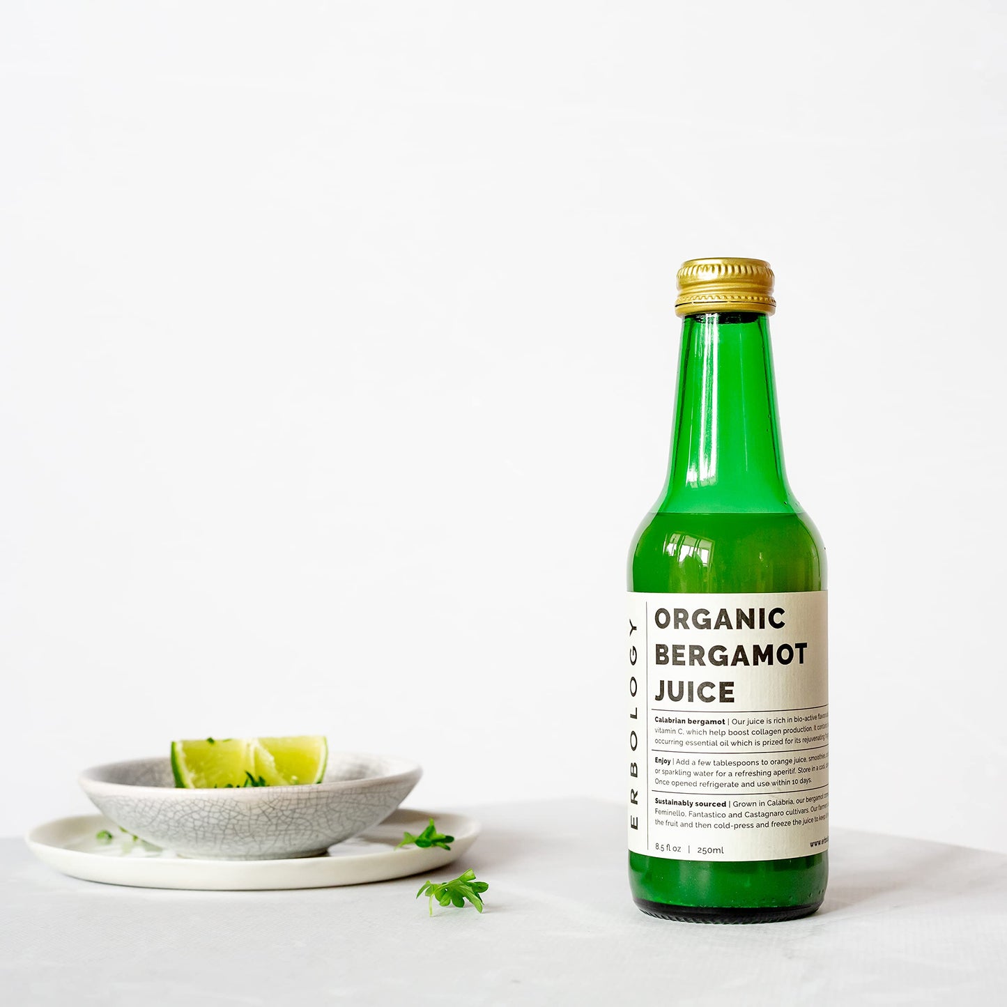 100% Organic Bergamot Juice 8.5 fl oz - Supports Immunity and Collagen Production - Rich in Vitamin C and Bioactive Flavonoids -