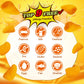 ZOFIA SWEET Natural Mango Flavored Gummy Candy Snack, Vegan, 1LB Pack, Orange