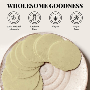 Kalan Matcha Amaranth Flour Wafer Thins, Vegan And Sugar-Free, Pack Of 3