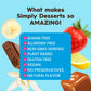 Simply Desserts Strawberry  Chocolate  Vanilla  Banana  Salted Caramel  Lemon Instant Pudding  Sugar-Free  Variety 6-Pack - Healthy Dessert  Keto Snacks  Vegan & Diabetic-Friendly  Kosher  1.7 Oz Ea