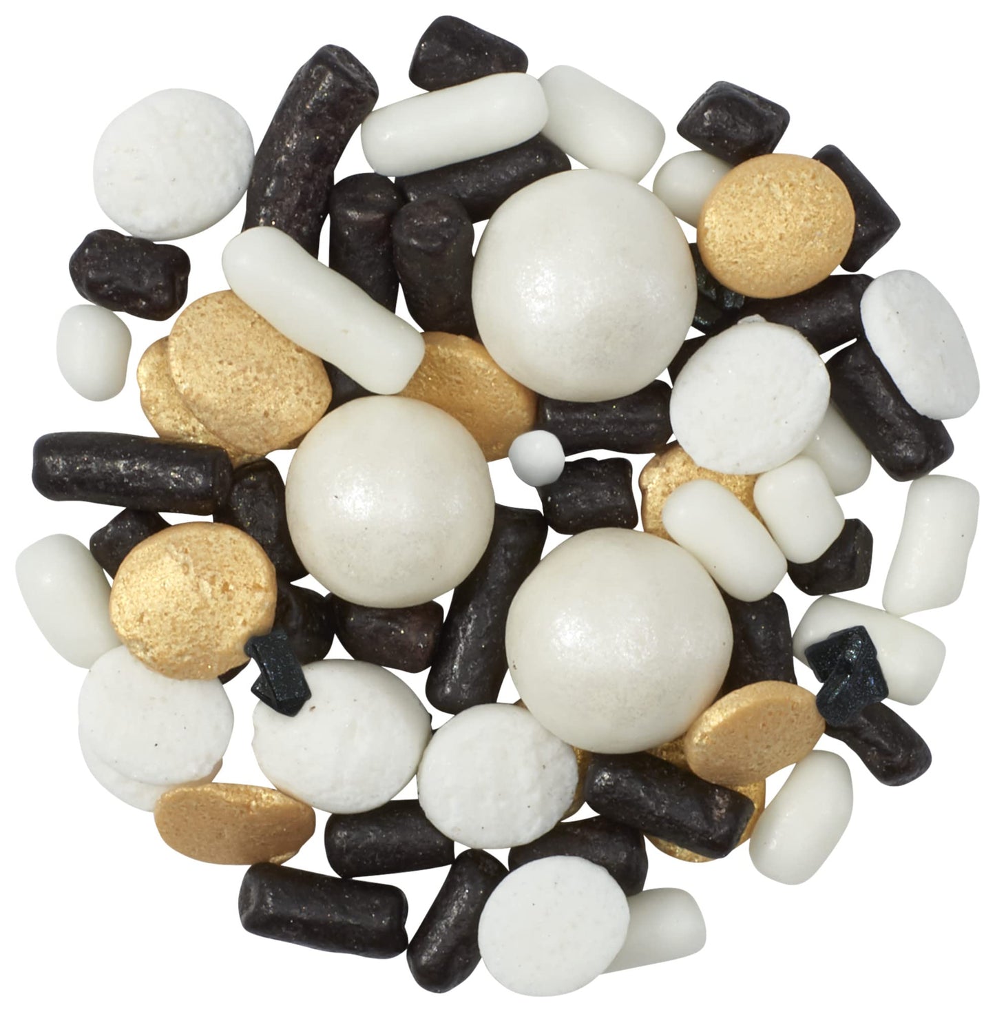 DecoPac Cheers To You Fusion Mix Sprinkles  26oz  Shaped Candy Sprinkles in Handheld Container  Edible Decorations For Celebration Cakes  Cupcakes  Cookies and Donuts