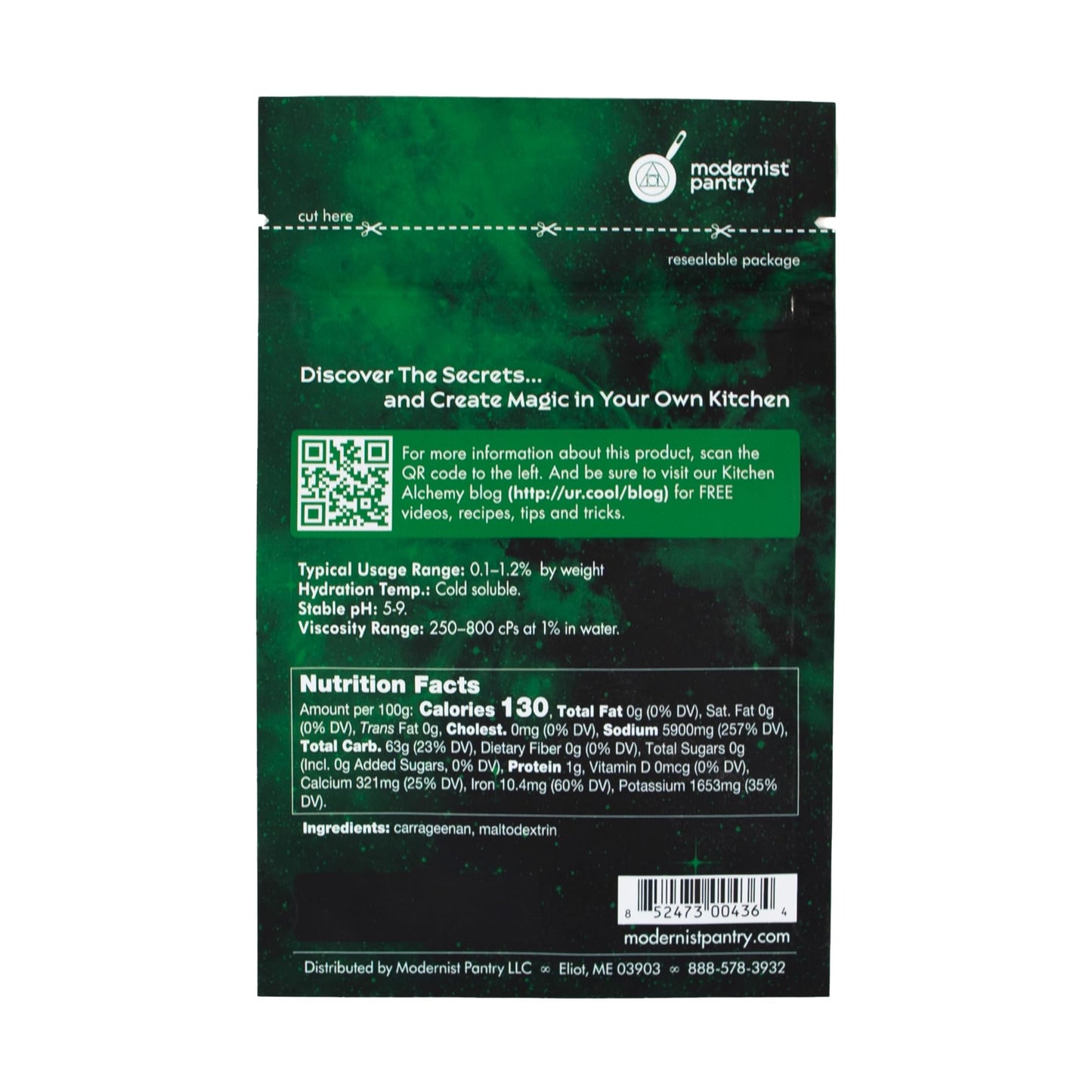 Refined Lambda Carrageenan ⊘ Non-Gmo ☮ Vegan ✡ Ou Kosher Certified - 50G/2Oz