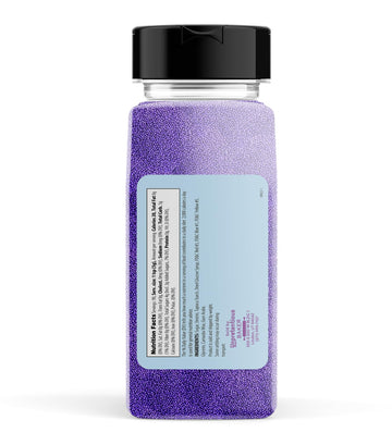 Unpretentious Purple Nonpareils, 1 Lb, Dessert Topping, Bright Purple Color, Round Sprinkles