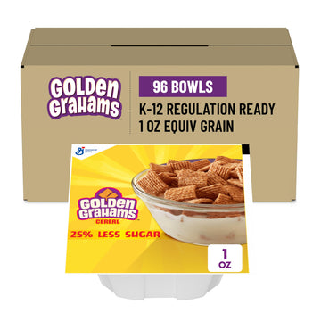 Golden Graham Cereal Bowls, 1 Oz (Pack of 96)