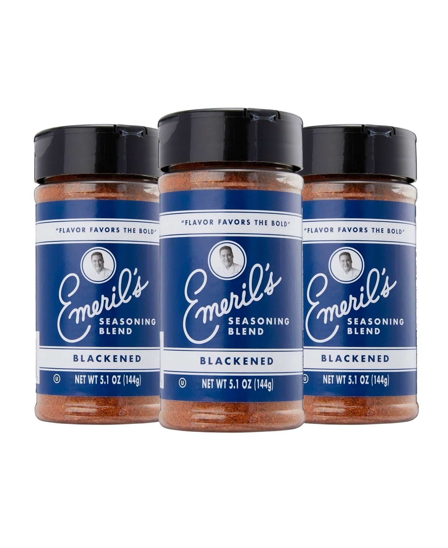 Emeril Lagasse 5 Oz, 3-Pack And 6-Pack Seasoning Blend: Original Essence, Cajun, Blackened, Chicken Rub, Steak Rub And Rib Rub Best Seasonings And Spices For Cooking (Blackened - 3Pk)