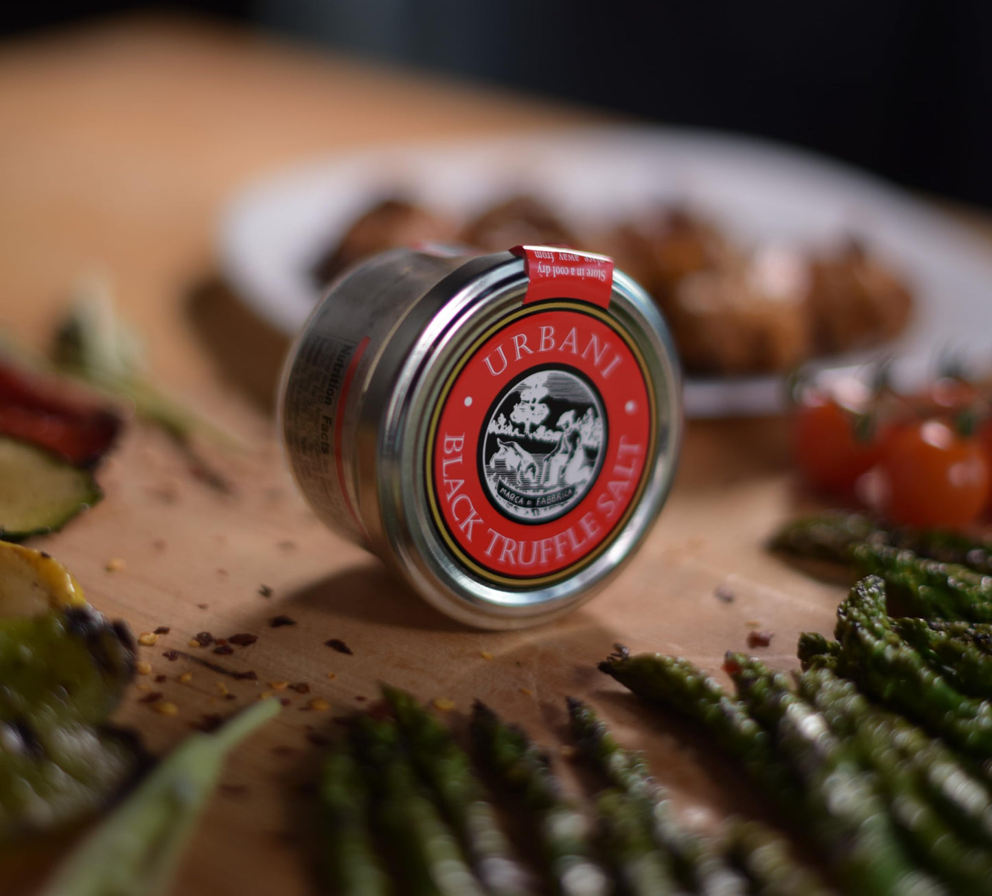 Urbani Truffles, Black Truffle Salt - Gu  rande black Sea Salt Infused with Real Truffle for Exceptional Flavor Enhancement in C