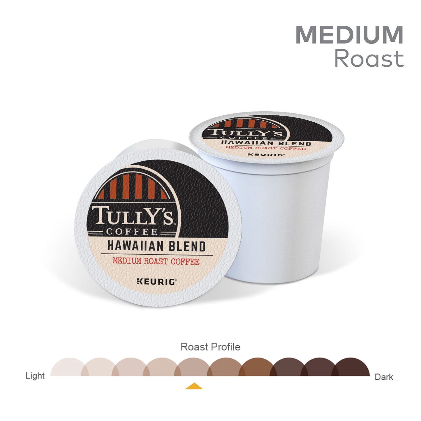 Tully'S Coffee Hawaiian Blend, Medium Roast, Keurig Single-Serve K-Cup Coffee Pods, 32 Count