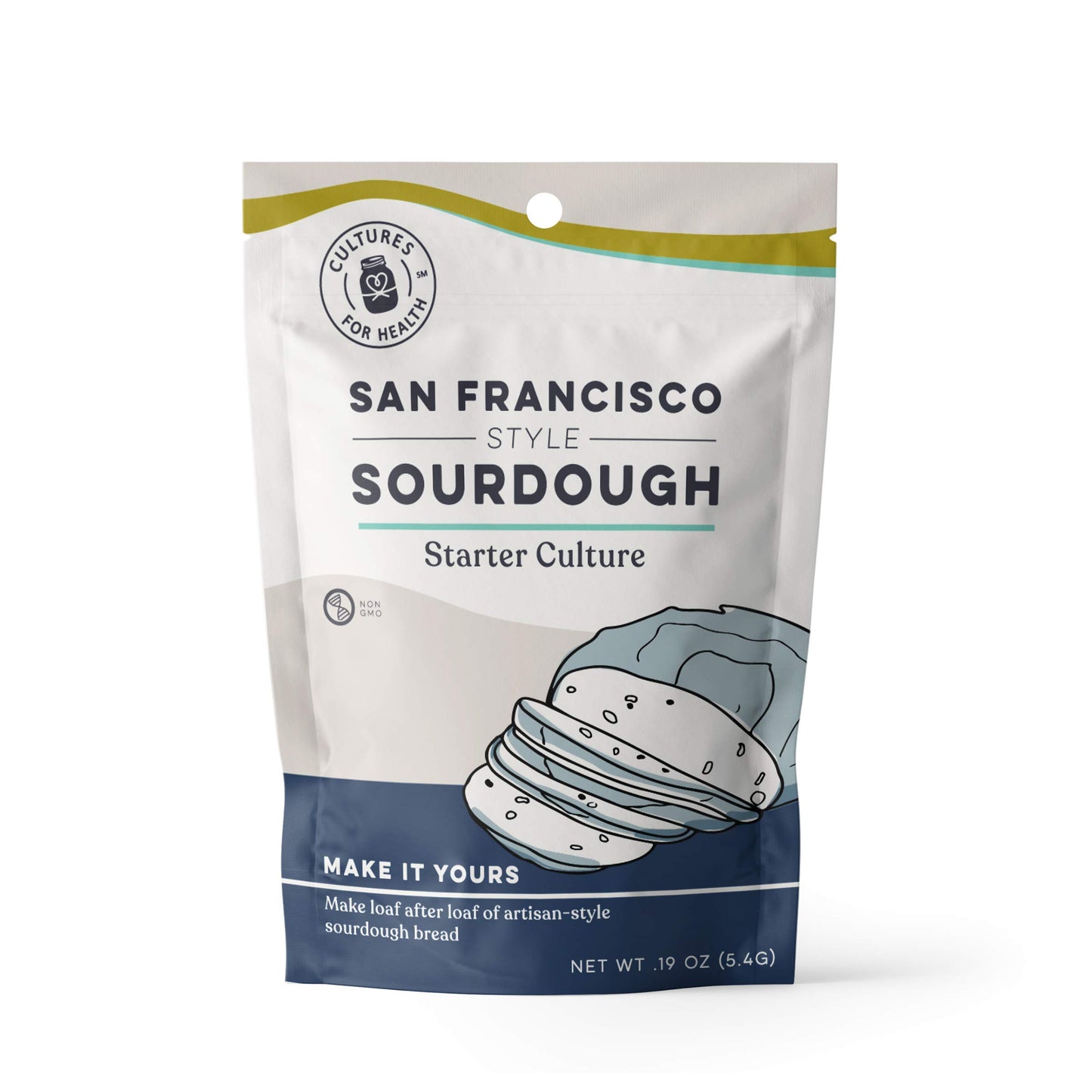 Cultures For Health Sourdough Starter Culture | Heirloom, Non-GMO | 0.19 Ounce Pack | Easy Recipe
