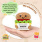 Avboda ?Mini Inspirational Daughter Birthday Gifts From Mom Dad Cute Handmade Positive Crochet Burger For Dauther From Parents Motivational Encouragement Back To School For Daughters