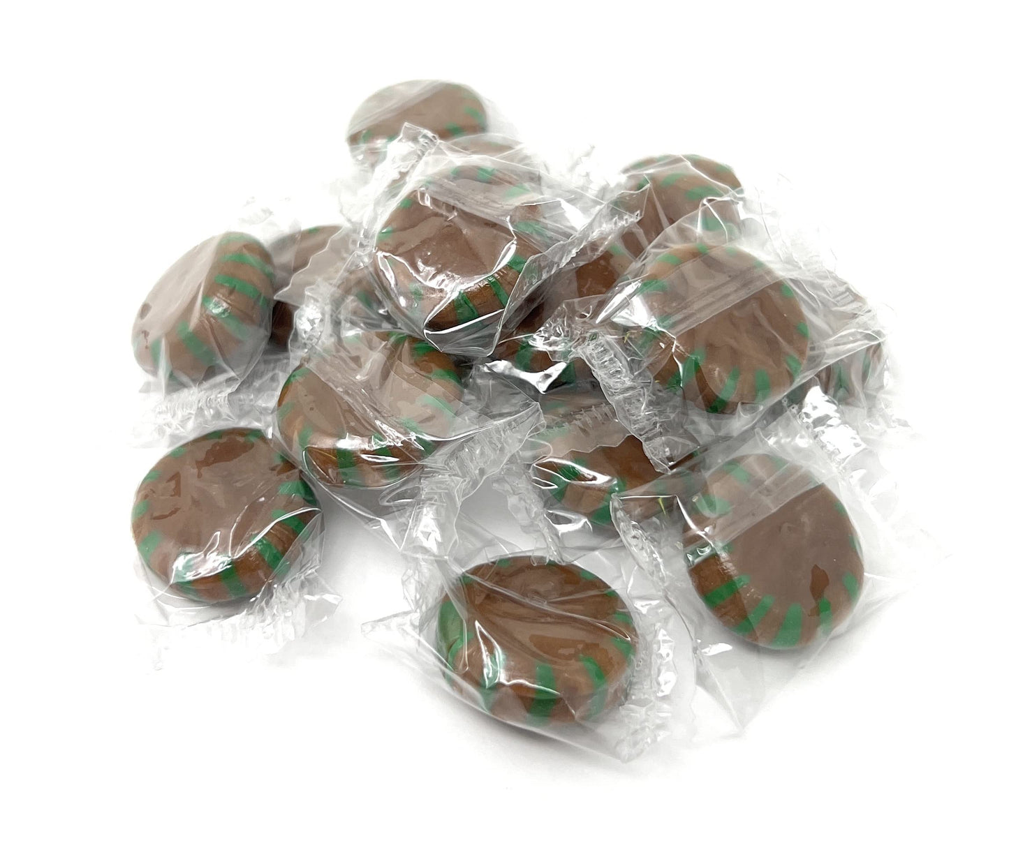 Sweetgourmet Chocolate Mint Starlight | Clear Wrap Bulk Hard Candy | 2 Pounds