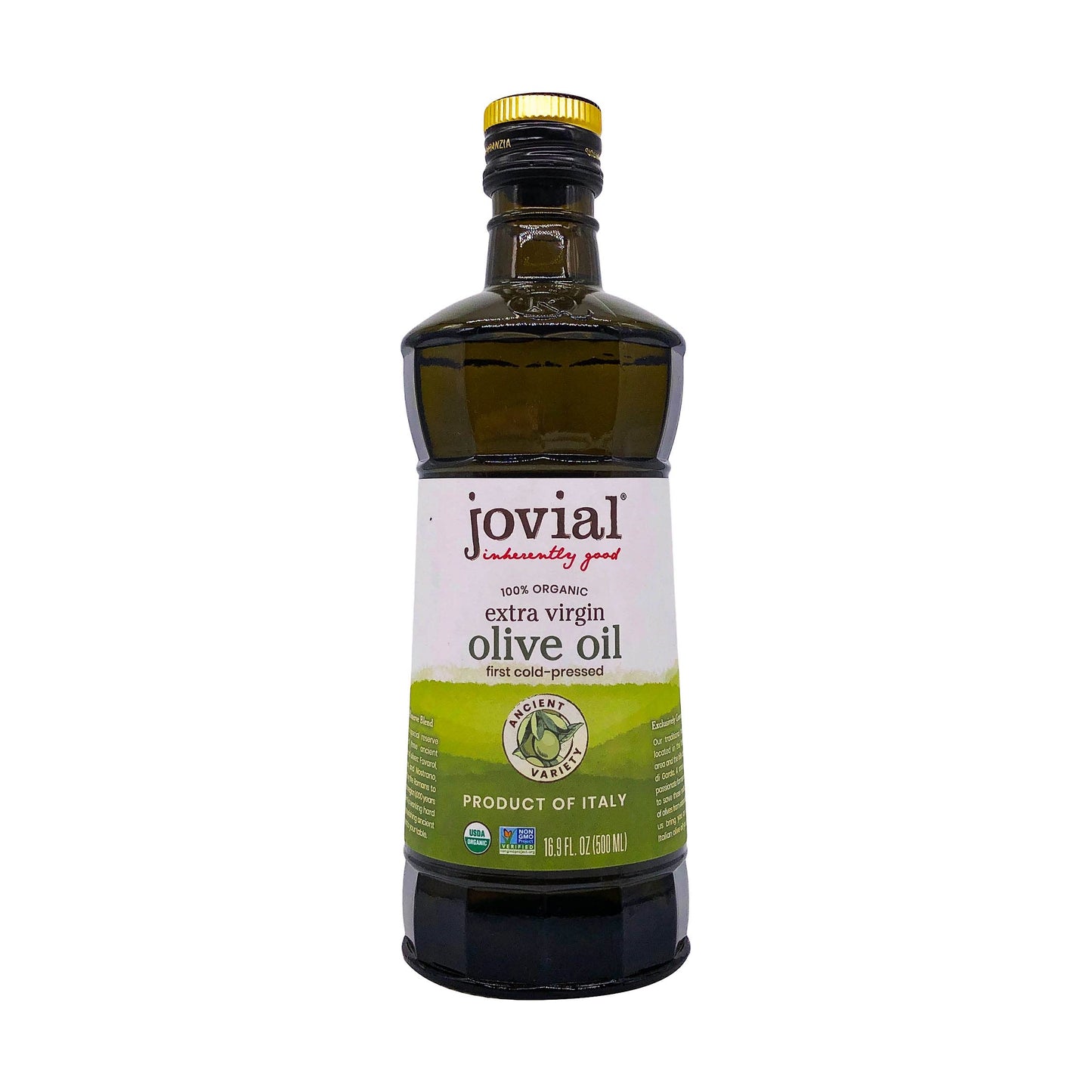 JOVIAL Organic Extra Virgin Olive Oil, 16.9 FZ