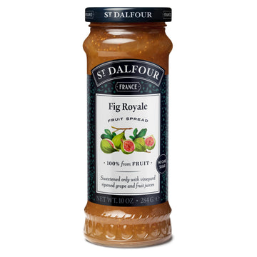 St. Dalfour Fig Royale Fruit Spread - 10Oz - 100% From Fruit, No Artificial Ingredients, Non Gmo, No Cane Sugars, All Natural, Made In France