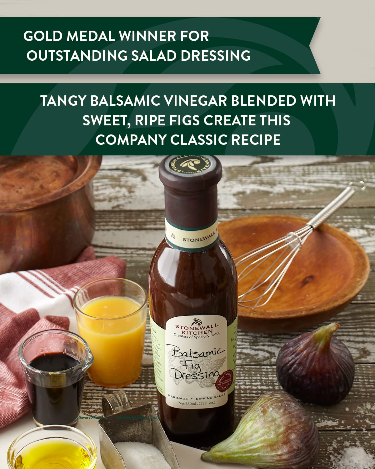 Stonewall Kitchen Balsamic Fig Dressing, 11Ounces