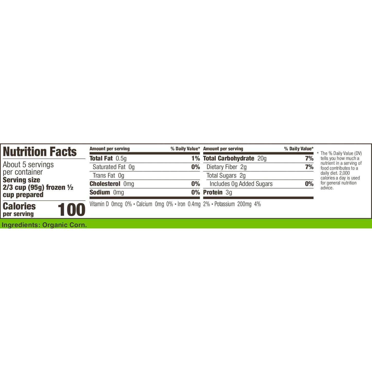 Cascadian Farm Organic Sweet Corn, Frozen Vegetables, 16 oz Bag