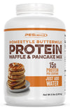 PEScience Protein Pancake & Waffle Mix, 15g Protein, 36 Servings, Just Add Water, Homestyle Buttermilk