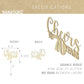 Nanasuko 70Th Birthday Cake Topper - Cheers To 70 Years - Double Sided Gold Glitter, Premium Quality Made In Usa