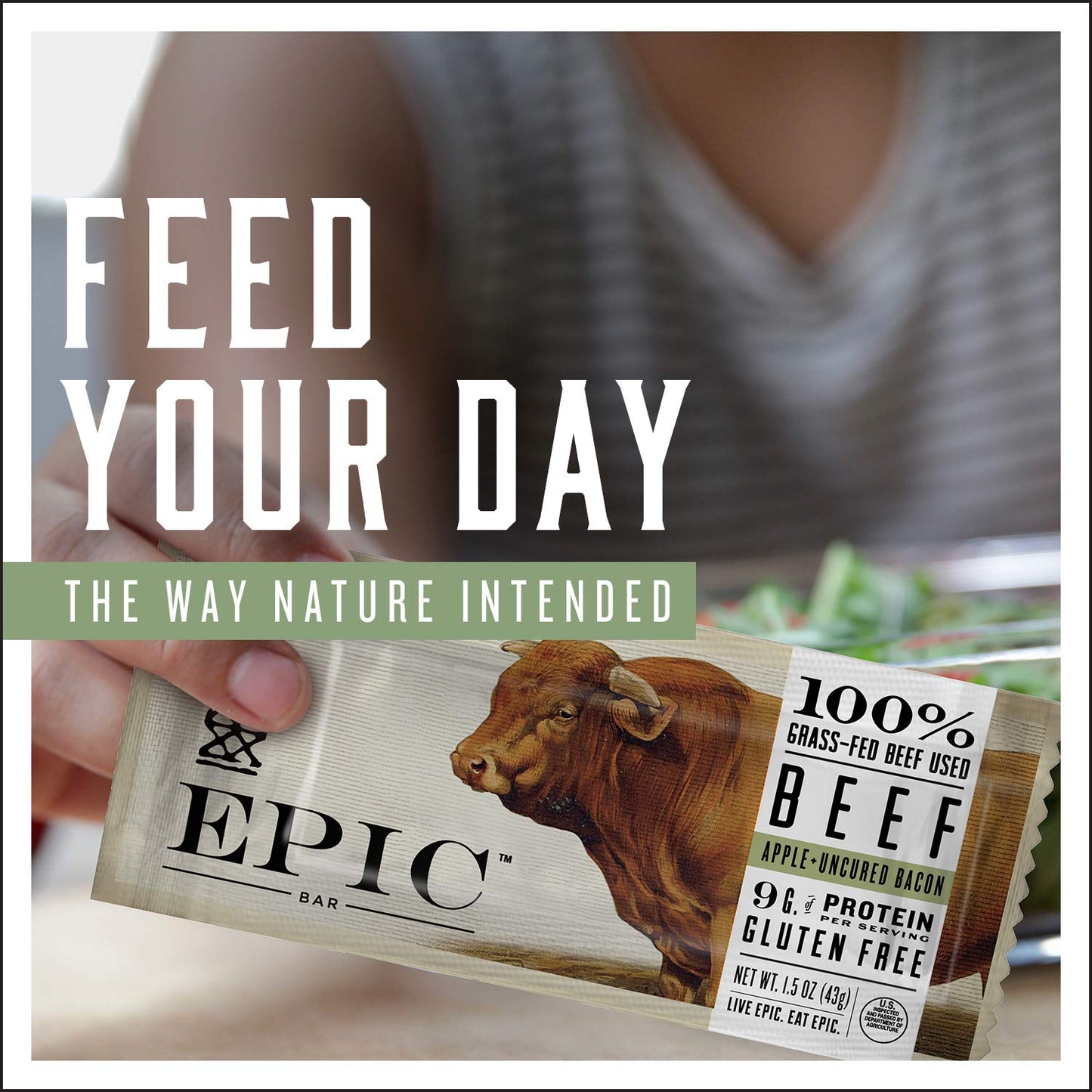 Epic Protein Bars, Beef Jalapeo, Keto And Paleo Friendly, 1.3 Oz, 12 Ct