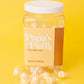 Papa'S Puffs Banana Pudding Flavored Pure Sugar Candy - Individually Wrapped In Resealable Tub - Fat-Free, Gluten-Free, Choleste