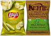 NEW Kettle Cooked Krinkle Cut Potato Chips Dill Pickle   / Bonus Lays Dill Pickle (Kettle/Lays, 2)