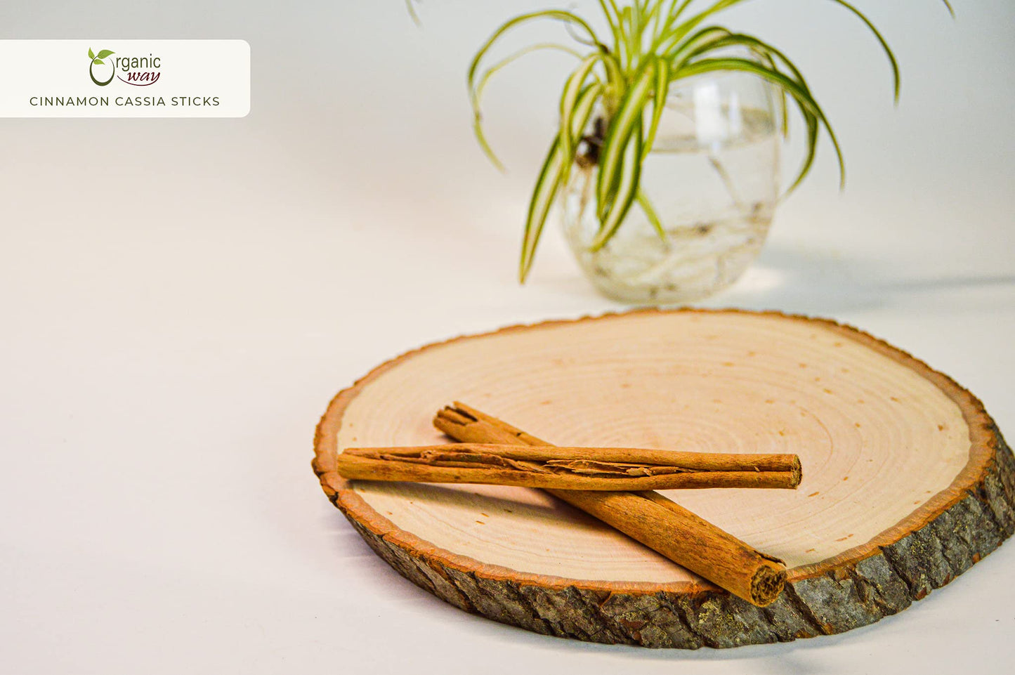 Organic Way Premium Cinnamon Cassia Sticks (Cinnamomum Cassia) - Adds Flavour & Aroma | Organic & Kosher Certified | Vegan | Raw