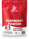 Jungle Powders Raspberry Powder 3.5 Ounce Bag, Food Grade Powdered Unsweetened Freeze Dried Raspberries, Additive, Filler Free R
