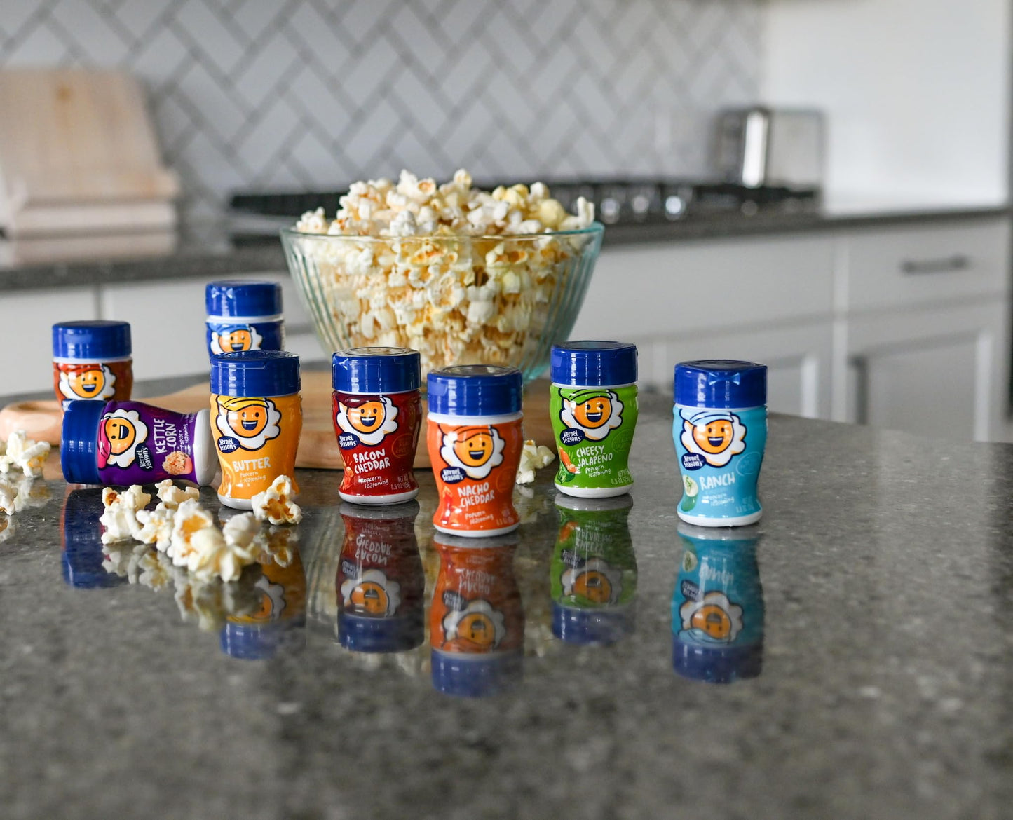 Kernel Season s Popcorn Seasoning Mini Jars Variety Pack, 0.9 Ounce (Pack of 8)