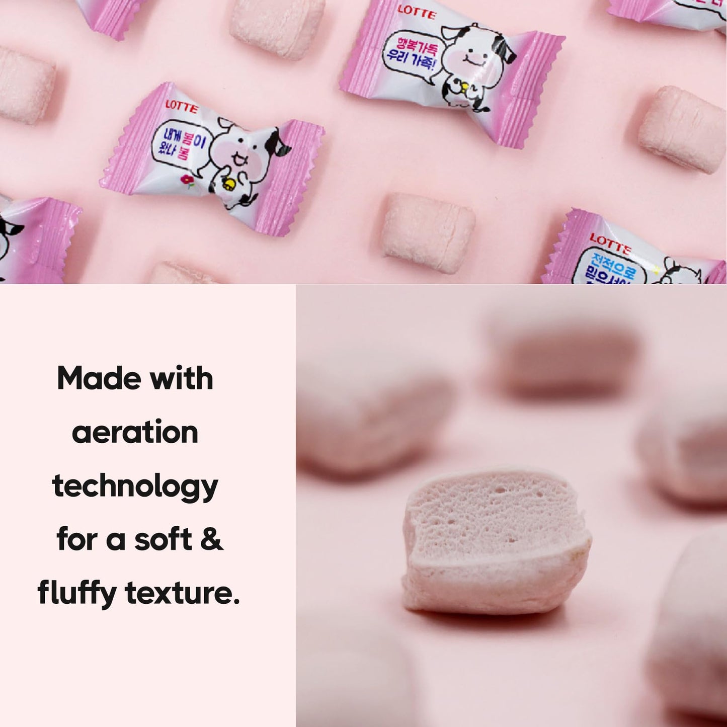 COELO Strawberry Milk Chewy Candy, 5.5oz (158g), Soft Fruit Flavor, Individual Wrapped K-Snack, On-The-Go