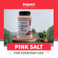 Impact Himalayan Pink Sea Salt - No Additives, Non-GMO, Gluten-Free - 5lb Jar (80 Ounce)