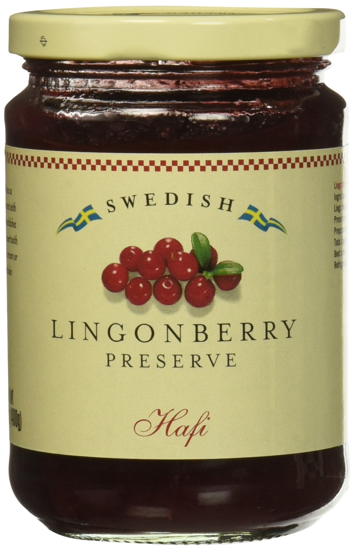 Hafi Lingonberry Preserves 14.1 Oz