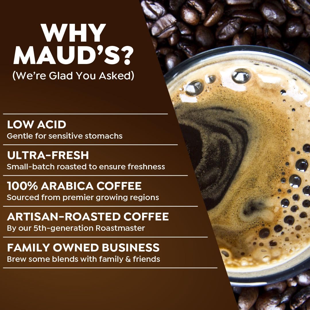 Maud'S Organic Dark Roast Coffee Pods, 50 Ct | Taller Darker & Handsomer | Fair Trade Single Origin | 100% Organic Arabica | Sol