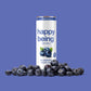 Happy Being Sparkling Blueberry White Tea, Infused with Turmeric & Elderberry, Caffeine Free, 12oz (4 Pack)
