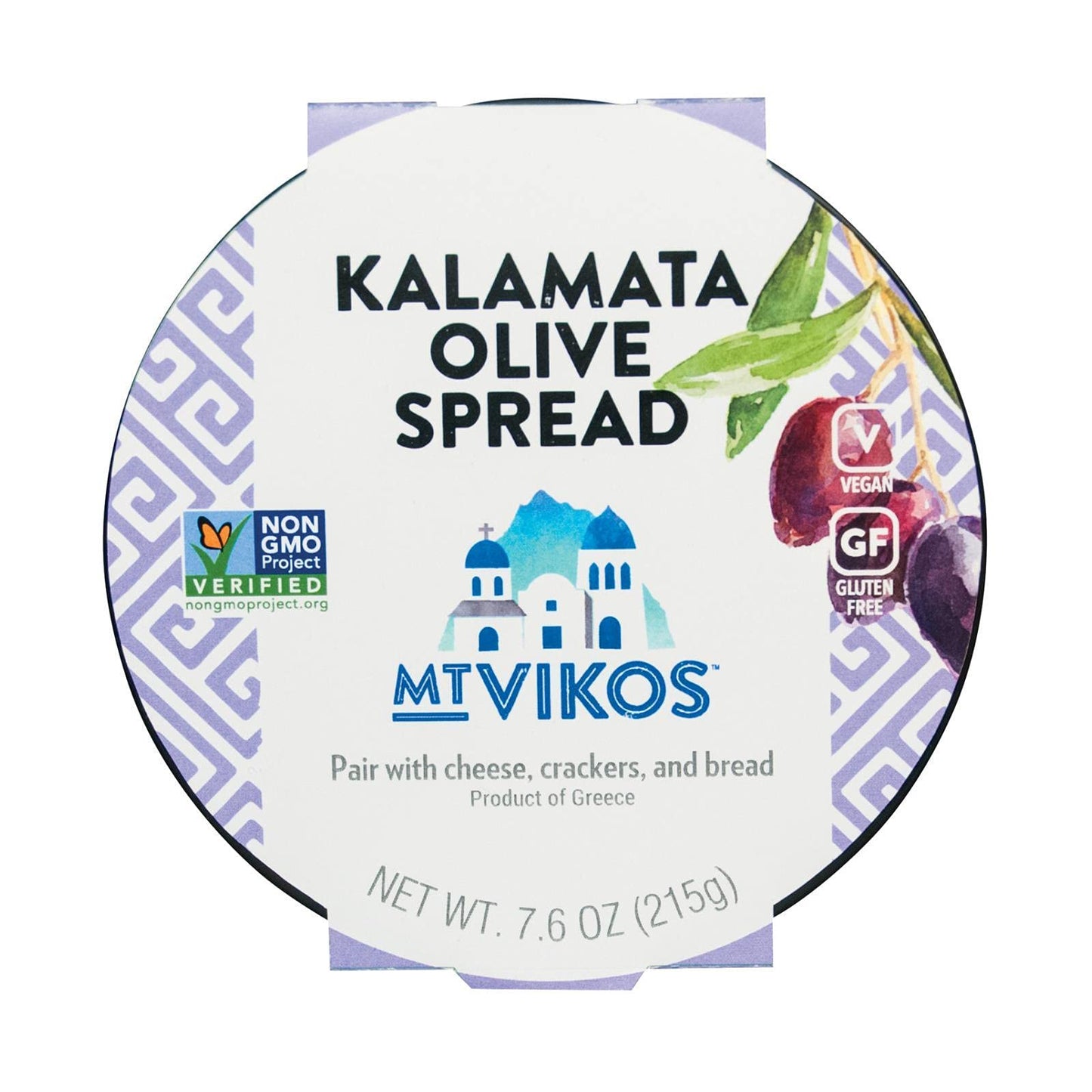 Mt. Vikos Kalamata Olive Spread 7.60 Ounces (Case of 6)