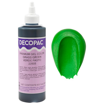Decopac Premium Gel Food Color, Edible Coloring For Use With Buttercream Or Whipped Icing, Fondant & Piping Gel, Highly Concentrated Gel, 8Oz - Grass Green