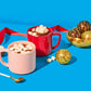 Ombs Hot Chocolate  S, Classic Milk Chocolate Cocoa   Gift Set, Includes 2 Flavors; Caramel Candy And Fudge Brownie Filled With Mini Marshmallows, Set Of 10