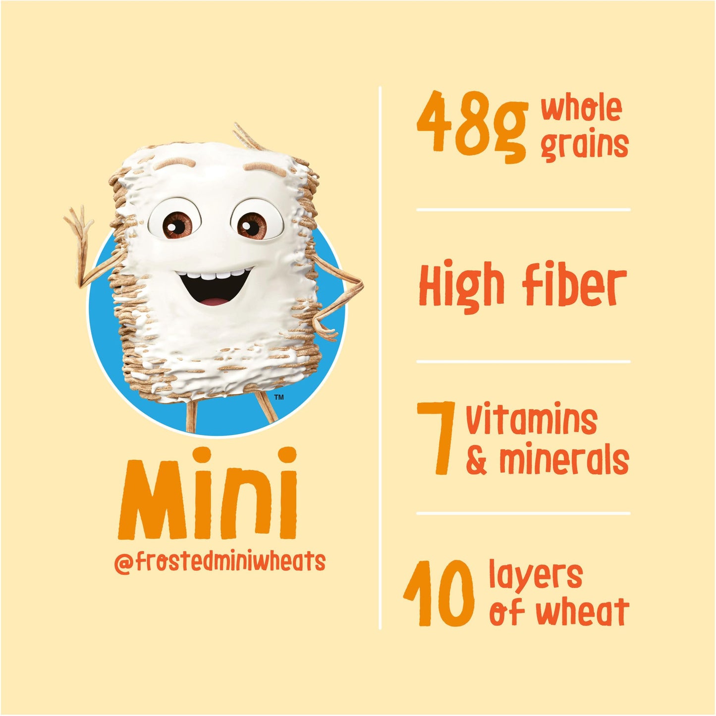 Kelloggs Frosted Mini-Wheats Cereal Cups, High Fiber, 2.5 oz (Pack of 12), Original Flavor