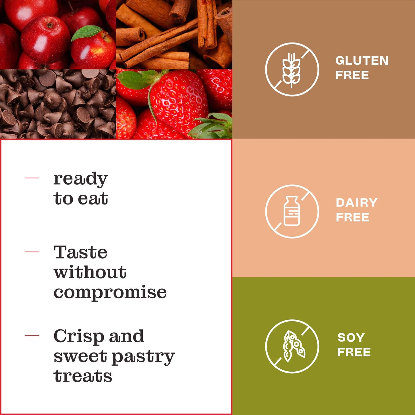 Katz Gluten Free Snacks Toaster Pastries Variety Pack Apple Crisp, Cinnamon, Chocolate Chip & Strawberry. Gluten Free. Dairy Fre